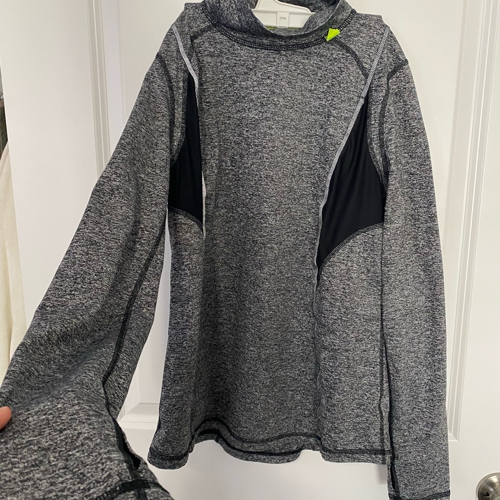 Xersion Heathered Gray Performance Hoodie
